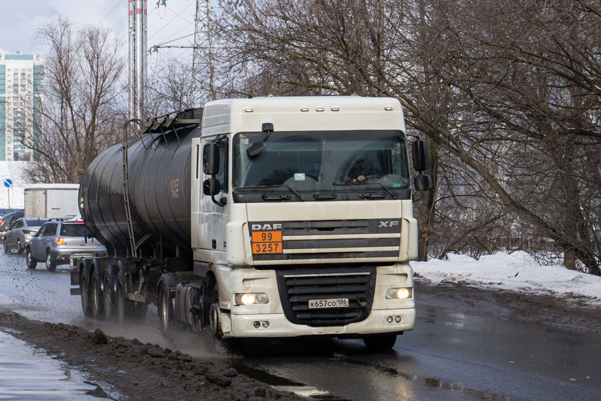 Ханты-Мансийский автоном.округ, № К 657 СО 186 — DAF XF105 FT