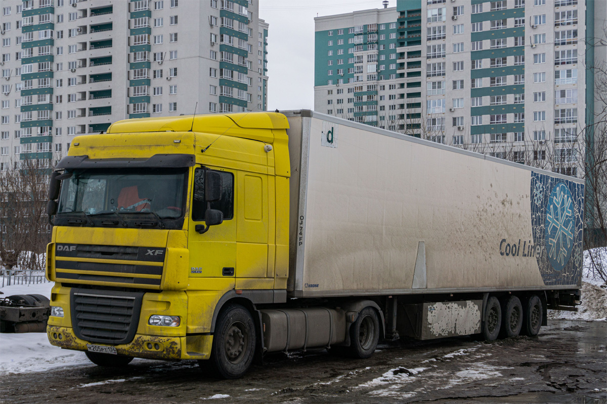 Волгоградская область, № К 205 РТ 134 — DAF XF105 FT