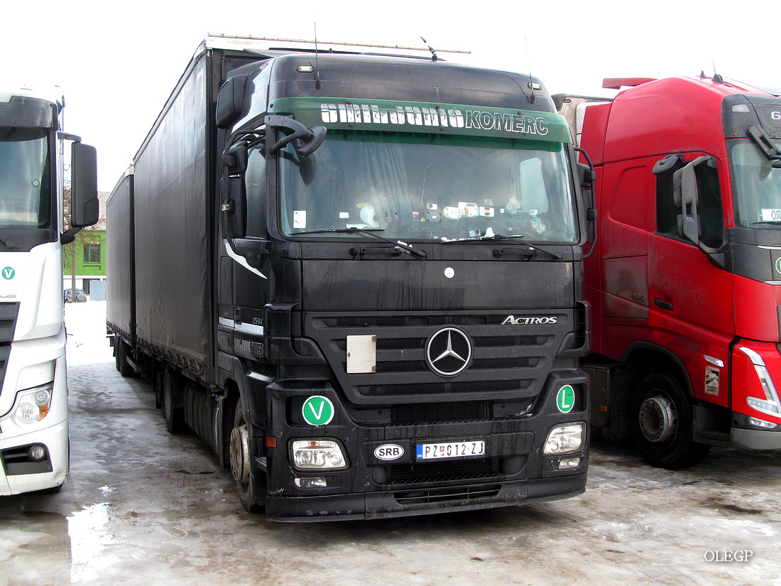 Сербия, № PŽ 012-ZJ — Mercedes-Benz Actros ('2003) 2544