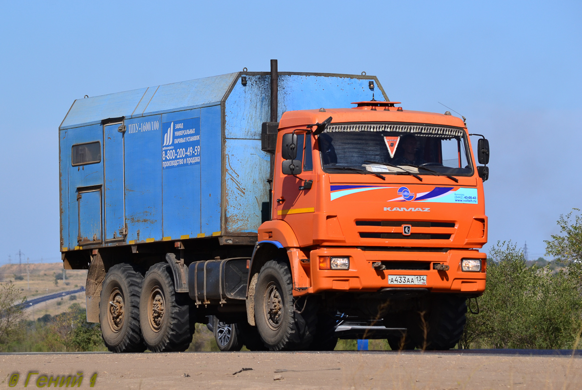 Волгоградская область, № А 433 АА 134 — КамАЗ-43118 (общая модель)