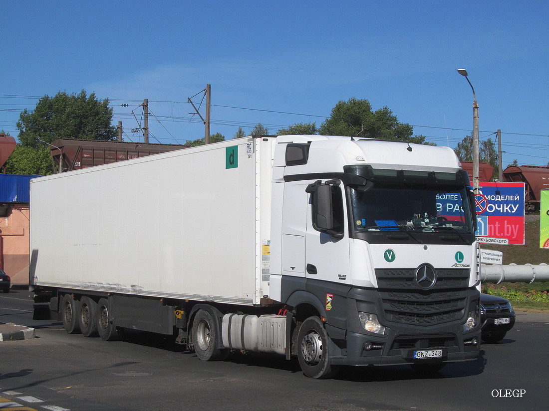 Литва, № GNZ 343 — Mercedes-Benz Actros ('2011) 1842