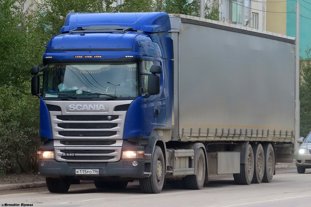 Свердловская область, № К 115 РО 196 — Scania ('2013) R440