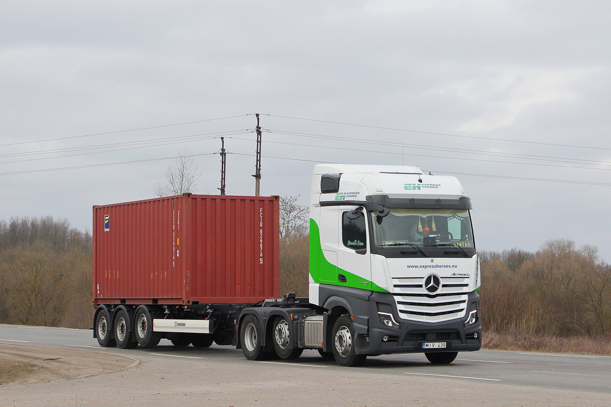 Литва, № MIV 439 — Mercedes-Benz Actros ('2018)