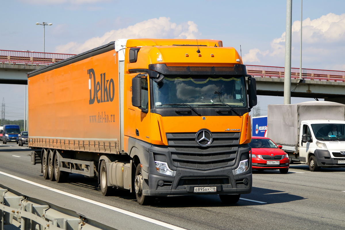 Татарстан, № Е 895 АУ 716 — Mercedes-Benz Actros '18 1845 [Z9M]