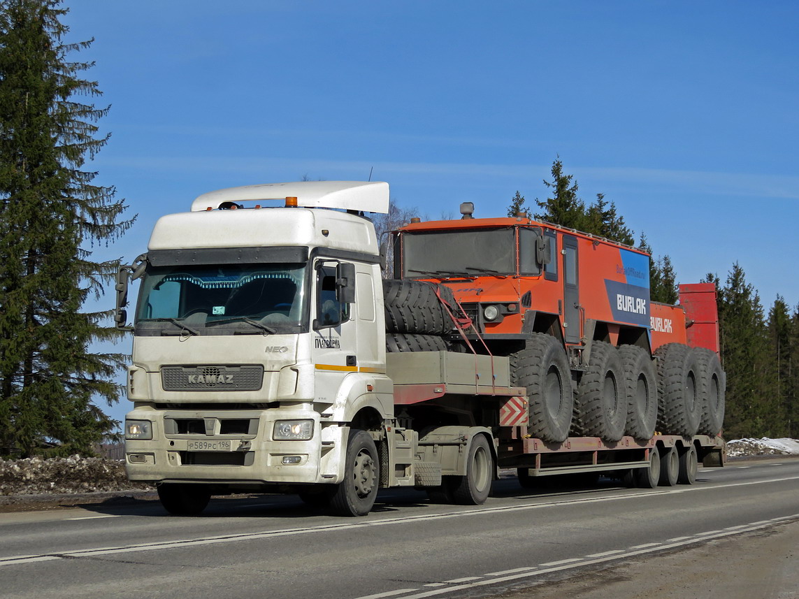 Свердловская область, № Р 589 РС 196 — КамАЗ-5490-S5; Свердловская область — Новая спецтехника