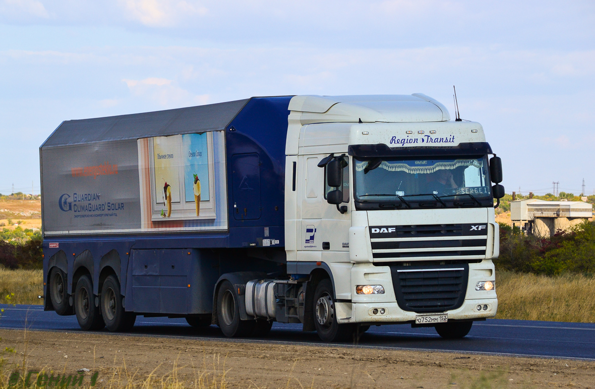 Нижегородская область, № О 752 ММ 152 — DAF XF105 FT