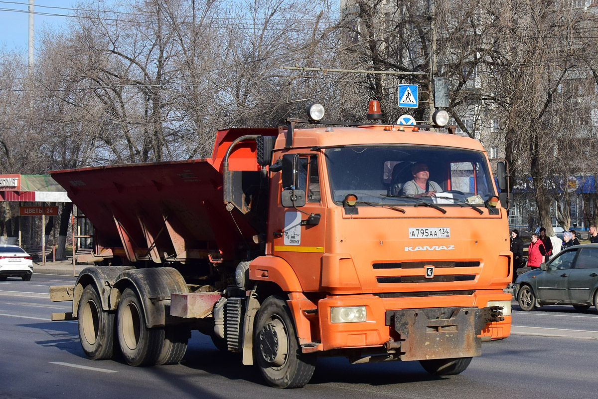 Волгоградская область, № А 795 АА 134 — КамАЗ-65115-A4