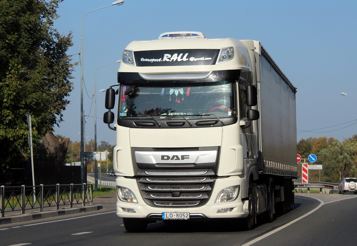 Латвия, № LO-8052 — DAF XF Euro6 FT