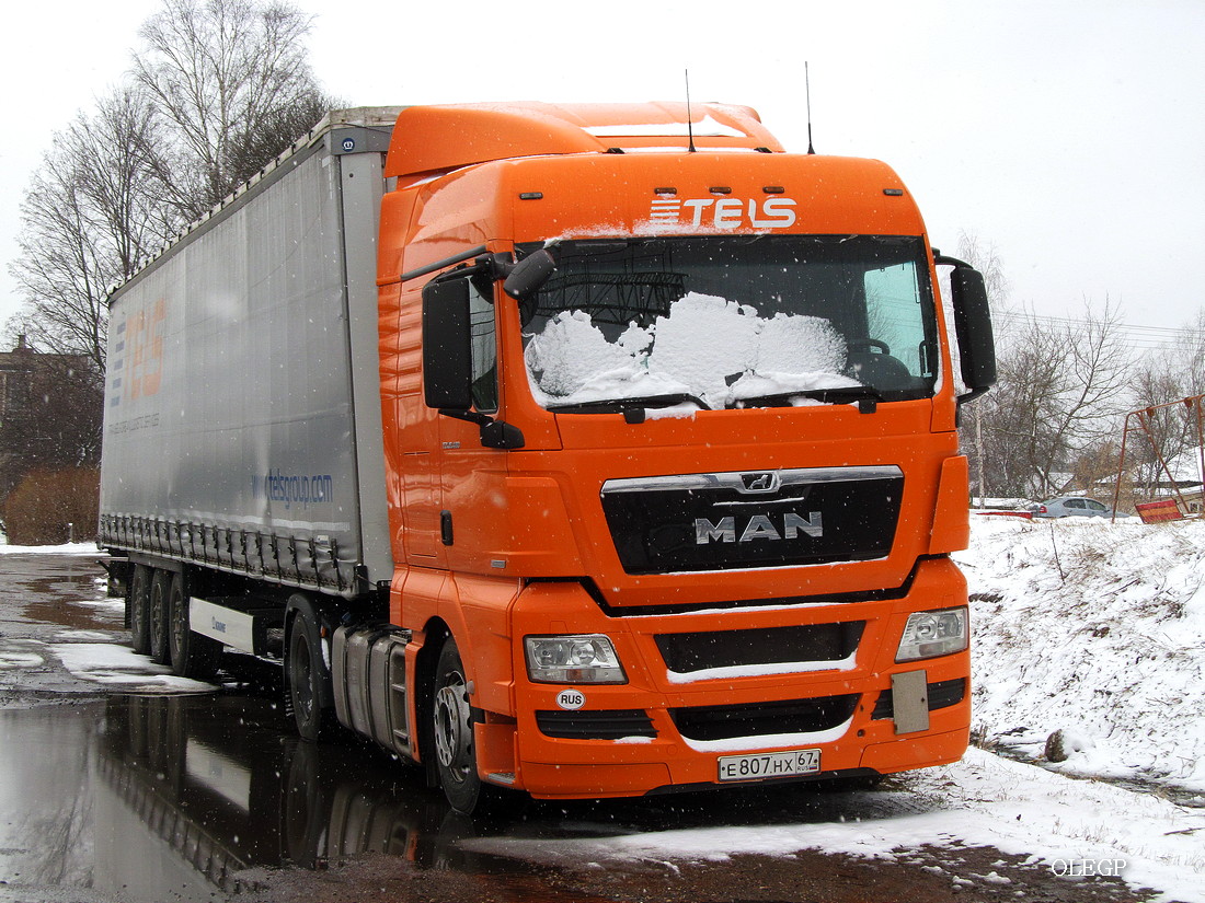 Смоленская область, № Е 807 НХ 67 — MAN TGX ('2007) 18.480