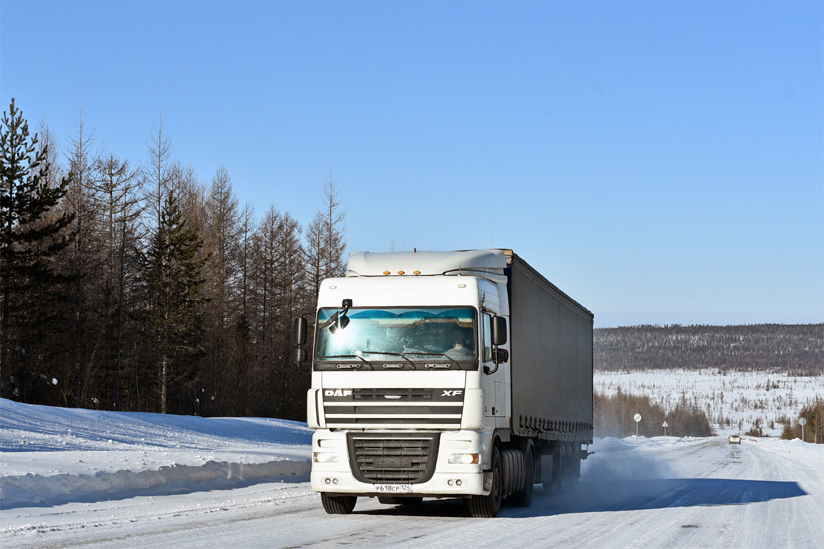 Красноярский край, № Р 618 СР 124 — DAF XF105 FT