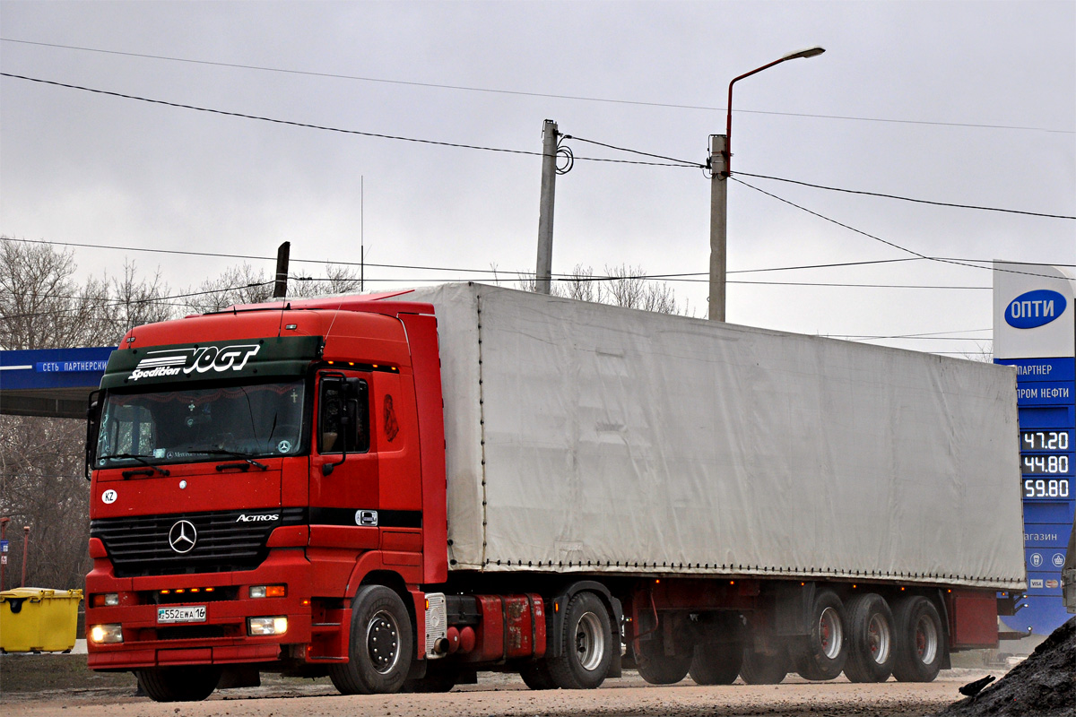 Восточно-Казахстанская область, № 552 EWA 16 — Mercedes-Benz Actros ('1997) 1840