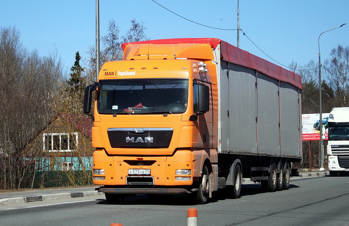 Новгородская область, № Е 573 ОВ 53 — MAN TGX ('2007) 18.440