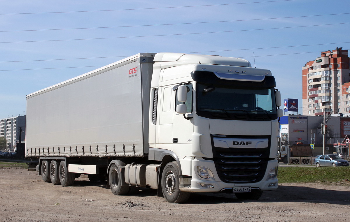 Псковская область, № С 380 ТУ 60 — DAF XF Euro6 FT