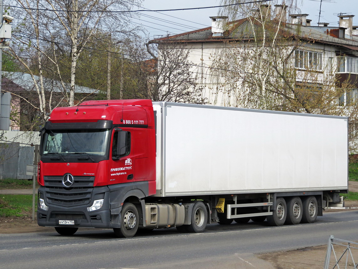 Нижегородская область, № Х 413 РУ 152 — Mercedes-Benz Actros '18 1845 [Z9M]