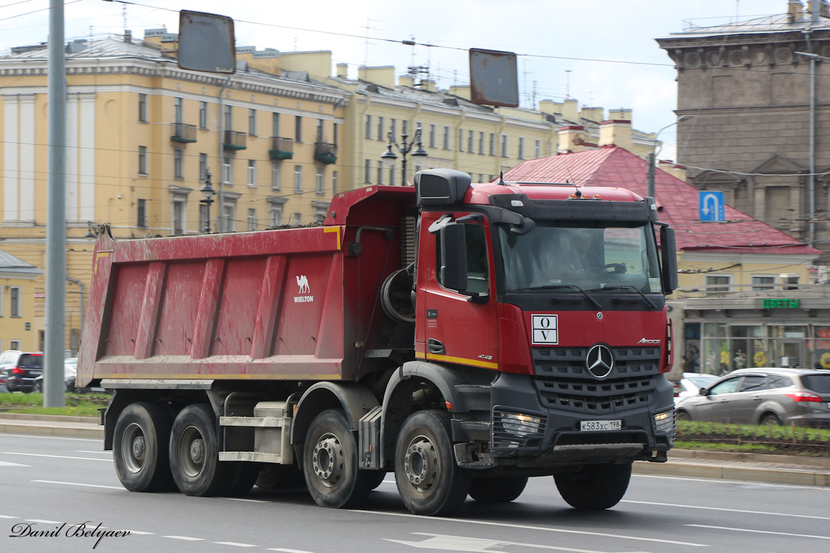 Санкт-Петербург, № К 583 ХС 198 — Mercedes-Benz Arocs (общ.м)