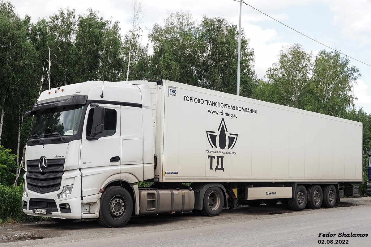 Челябинская область, № Р 367 АР 774 — Mercedes-Benz Actros '11 1845 [Z9M]