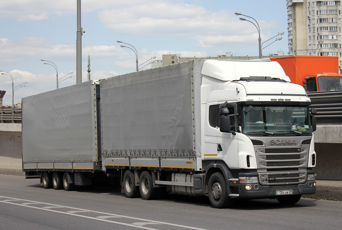 Алматинская область, № 134 AW 05 — Scania ('2009, общая модель)