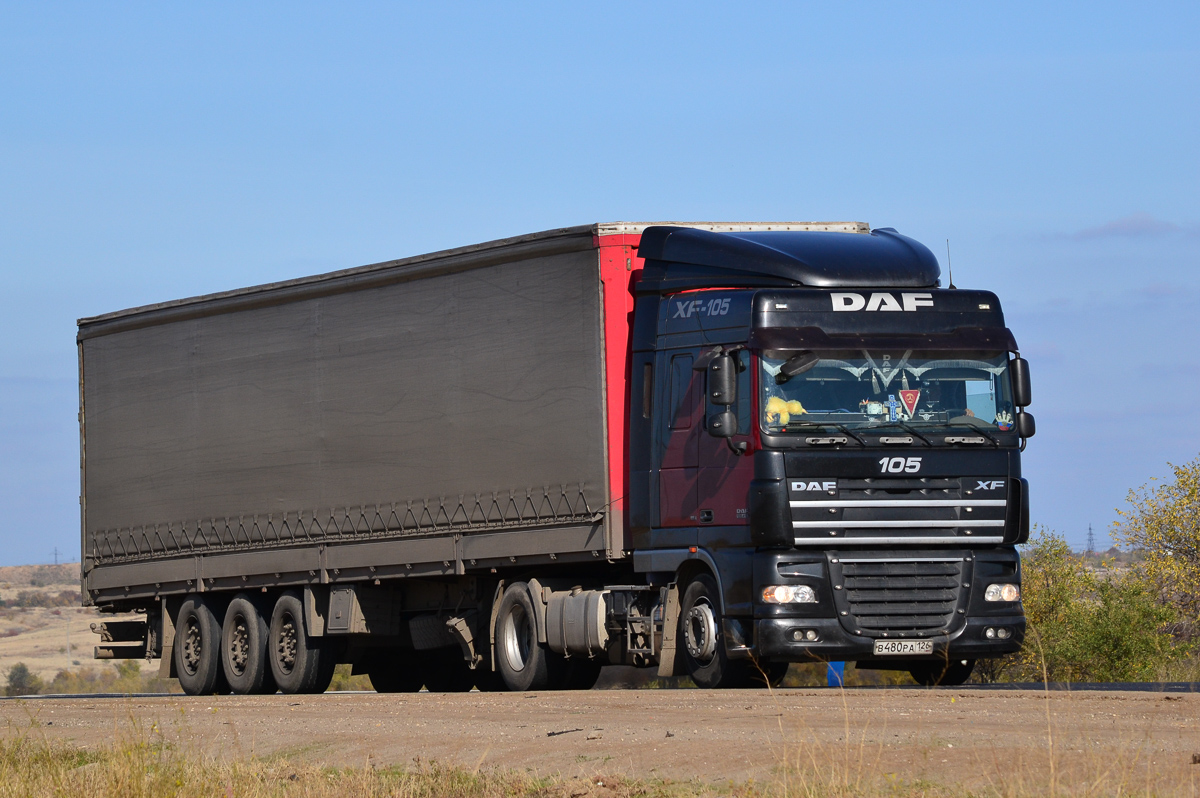 Ставропольский край, № В 480 РА 126 — DAF XF105 FT