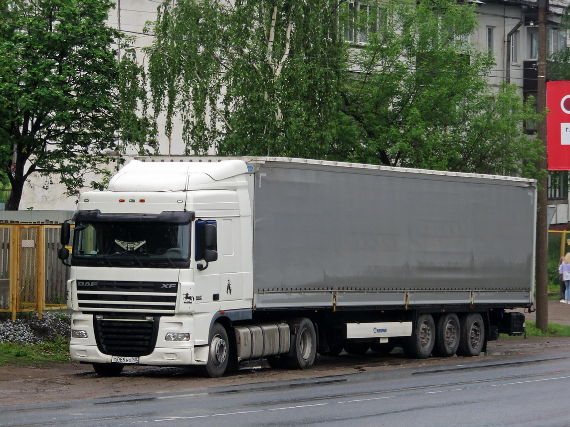 Калужская область, № О 089 ЕХ 40 — DAF XF105 FT