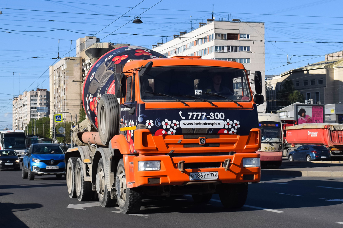 Санкт-Петербург, № В 186 УТ 198 — КамАЗ-6540-A5