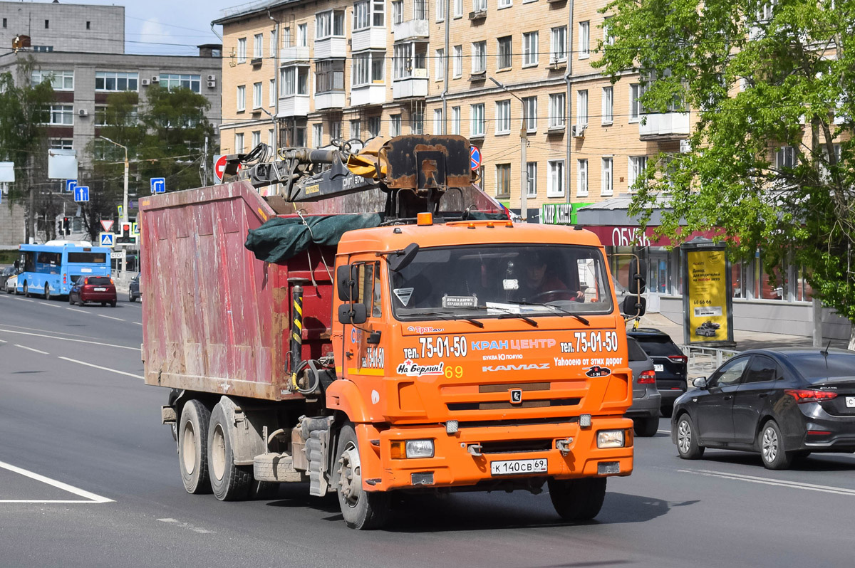 Тверская область, № К 140 СВ 69 — КамАЗ-65115 (общая модель)