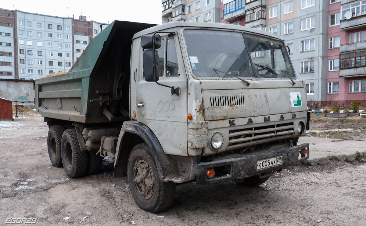 Архангельская область, № К 005 АХ 29 — КамАЗ-55111 [551110]