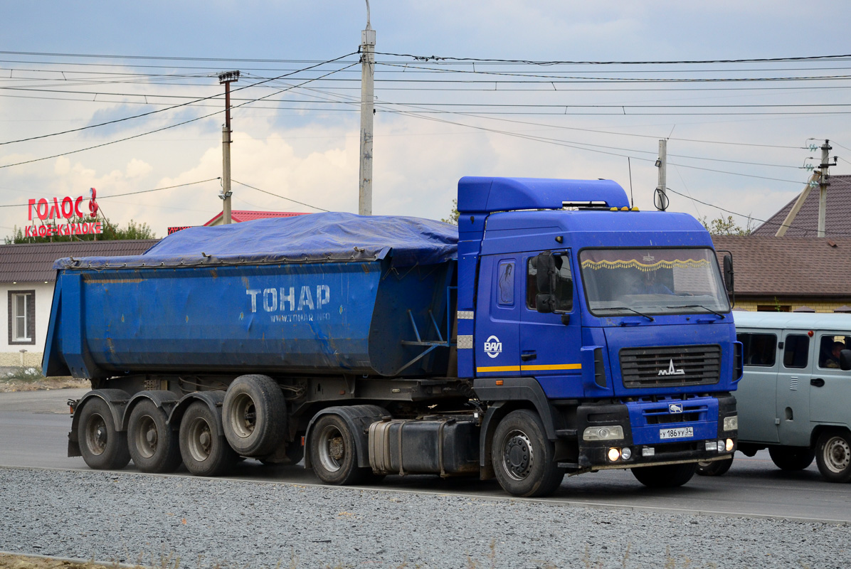 Волгоградская область, № У 186 УУ 34 — МАЗ-544018