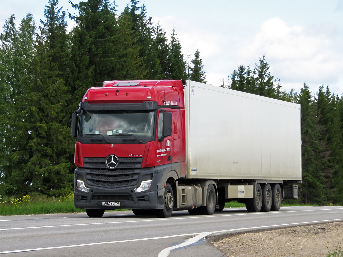 Нижегородская область, № Х 987 АУ 152 — Mercedes-Benz Actros '11 1845 [Z9M]