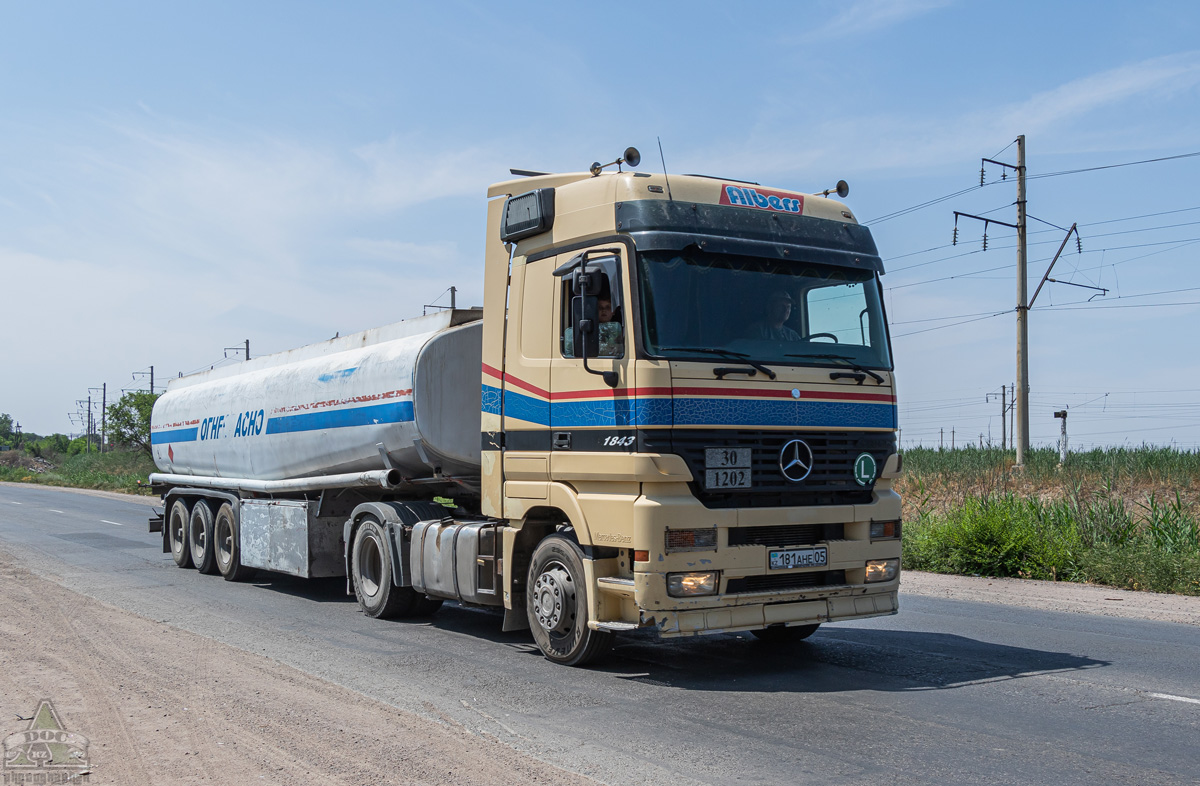 Алматинская область, № 181 AHE 05 — Mercedes-Benz Actros ('1997) 1843