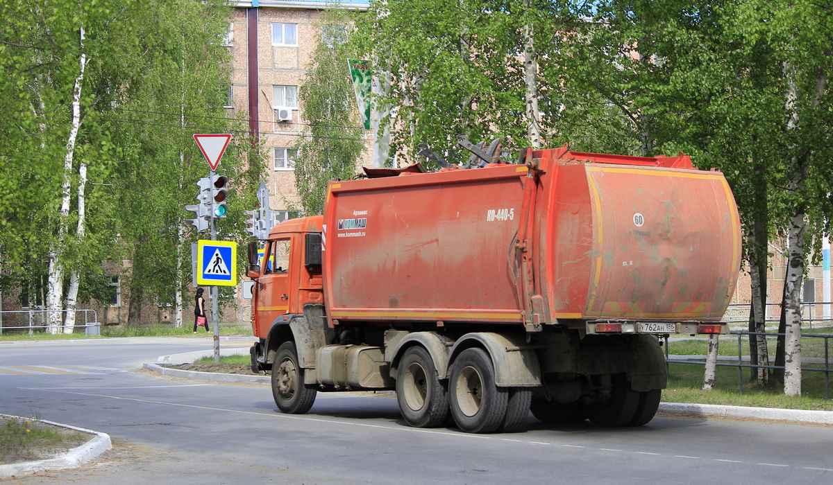 Ханты-Мансийский автоном.округ, № У 762 АН 186 — КамАЗ-65111-02 [65111C]