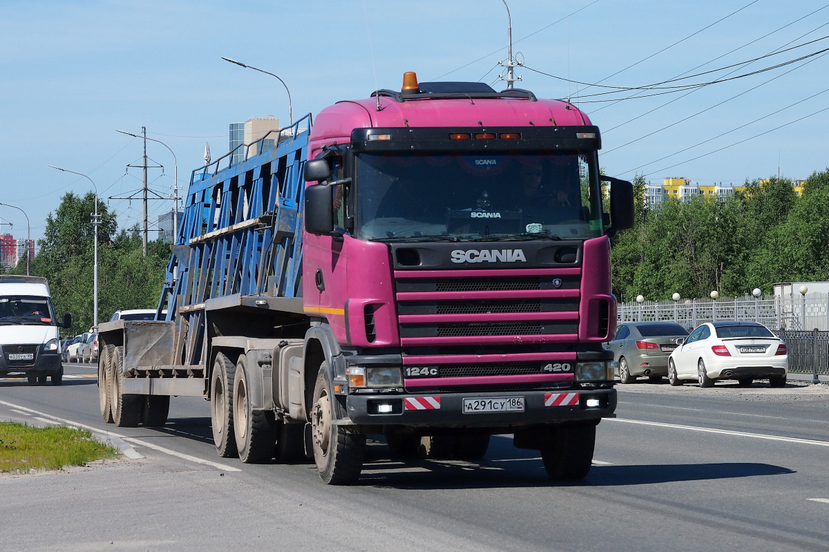 Ханты-Мансийский автоном.округ, № А 291 СУ 186 — Scania ('1996) R124C