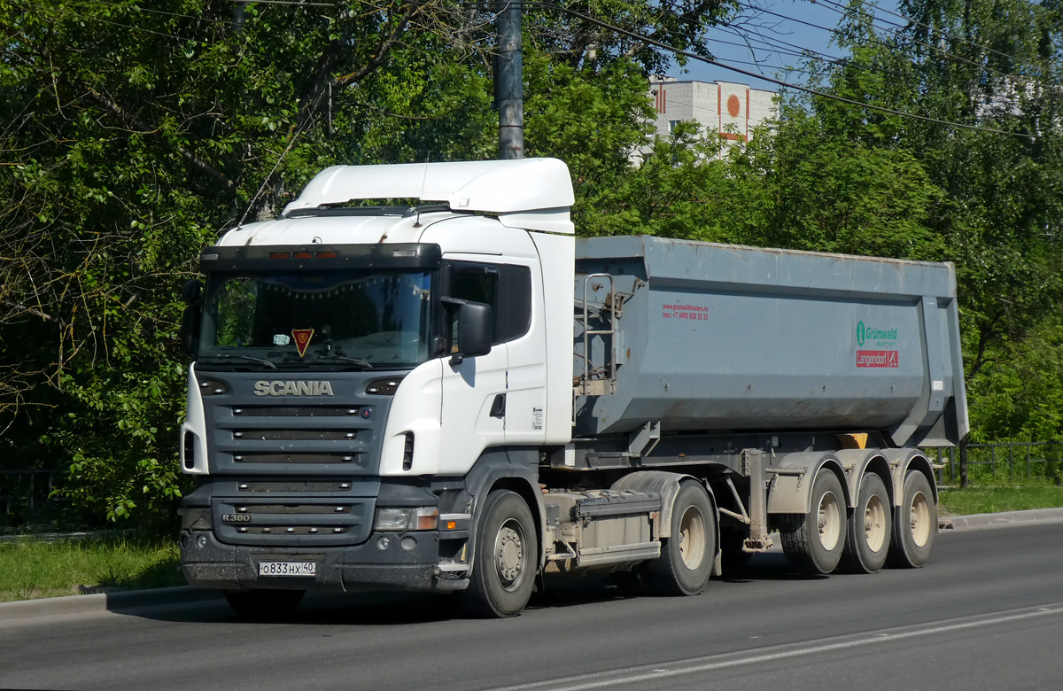 Калужская область, № О 833 НХ 40 — Scania ('2004) R380