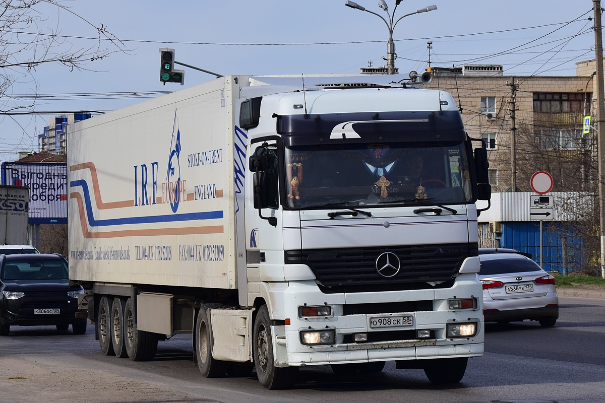 Пензенская область, № О 908 СК 58 — Mercedes-Benz Actros ('1997) 1840