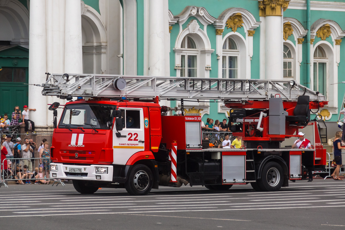 Санкт-Петербург, № Е 078 СТ 198 — КамАЗ-4308-G5(69); Санкт-Петербург — Парад, посвящённый 220-летию со дня образования пожарной охраны Санкт‑Петербурга (30.06.2023 г.)