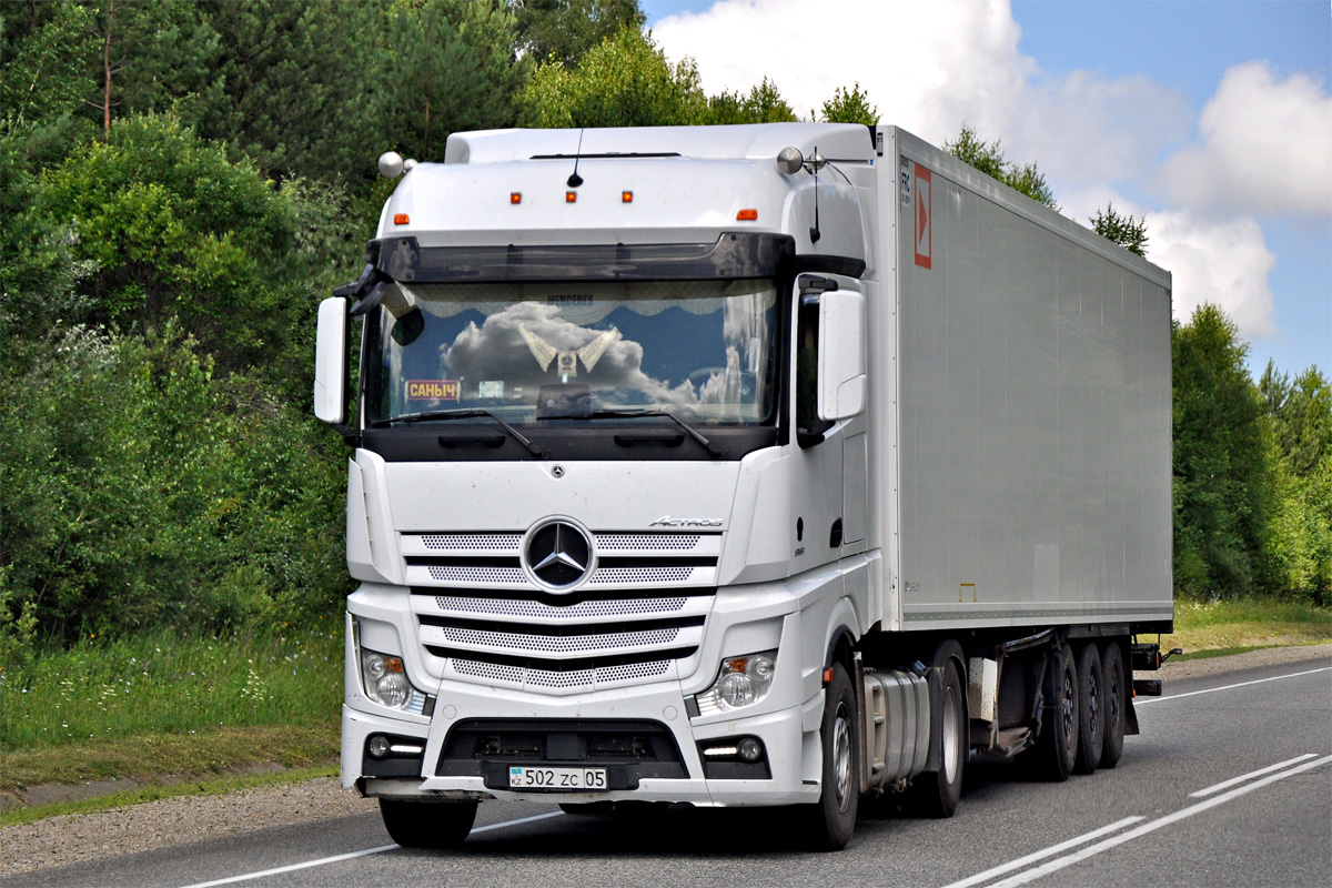 Алматинская область, № 502 ZC 05 — Mercedes-Benz Actros ('2018) 1851