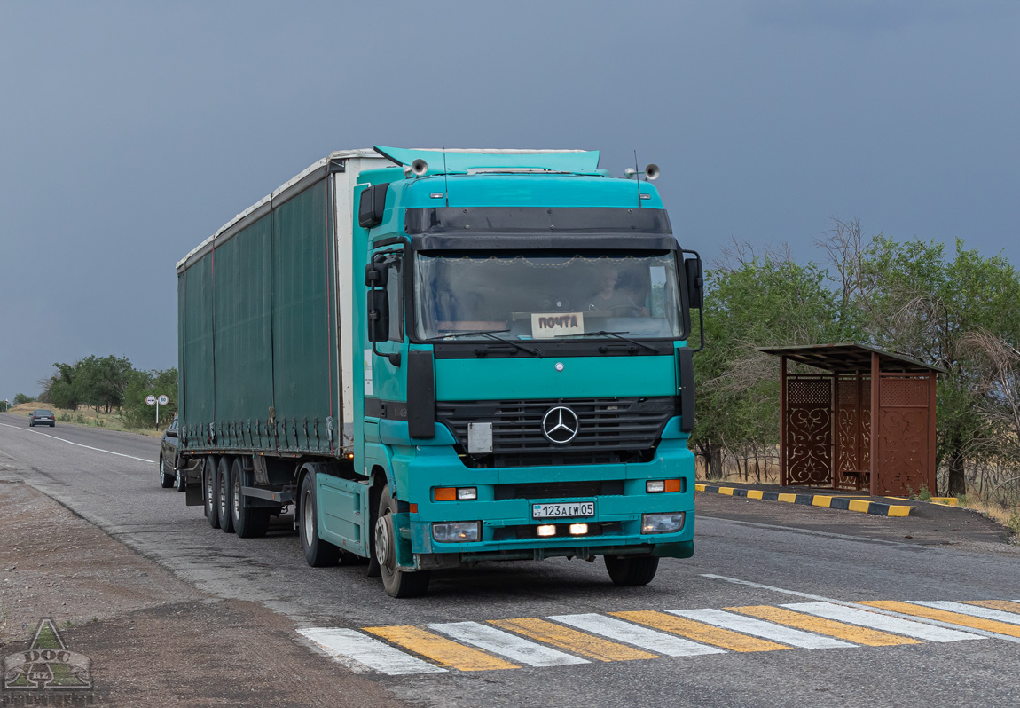 Алматинская область, № 123 AIW 05 — Mercedes-Benz Actros ('1997) 1843