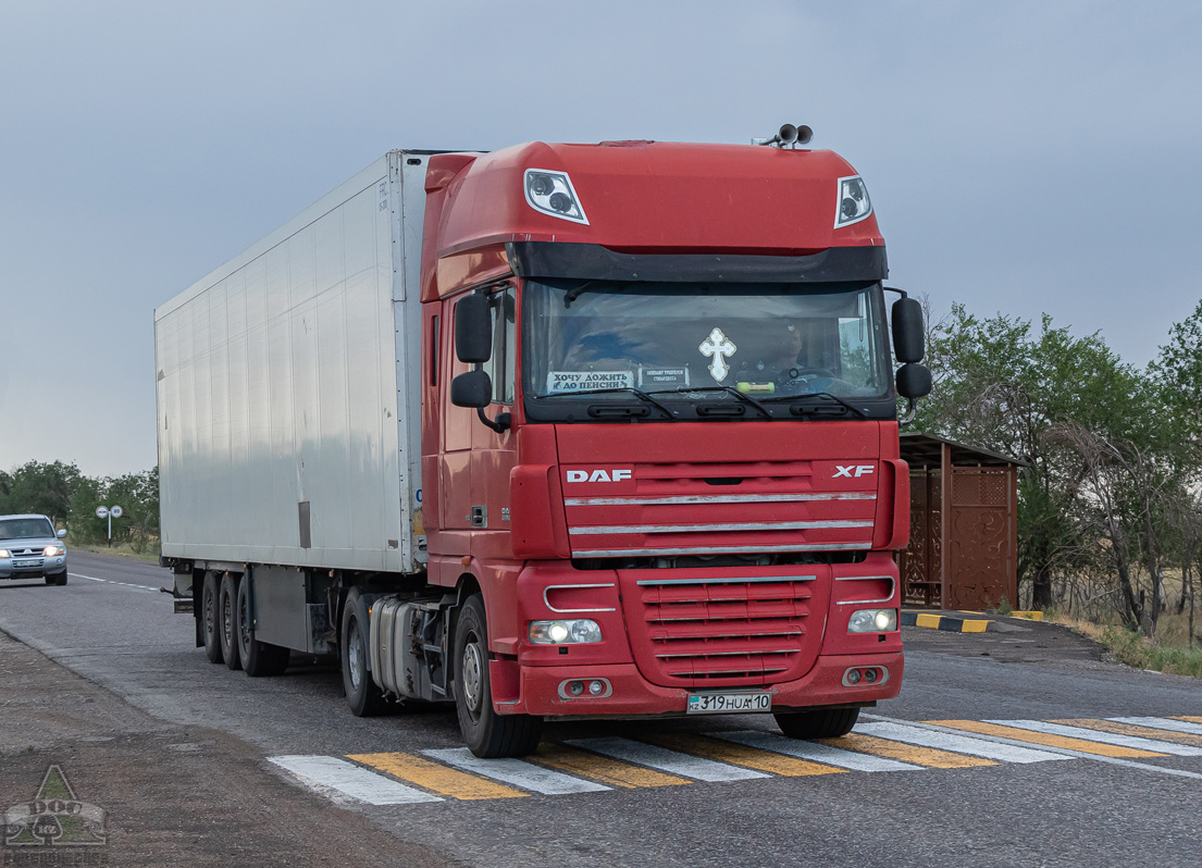 Костанайская область, № 319 HUA 10 — DAF XF105 FT