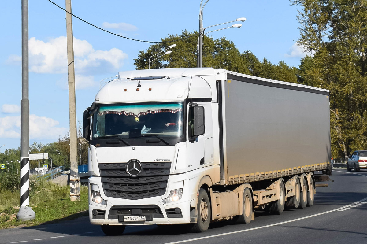 Московская область, № Х 143 ХС 750 — Mercedes-Benz Actros '18 1845 [Z9M]