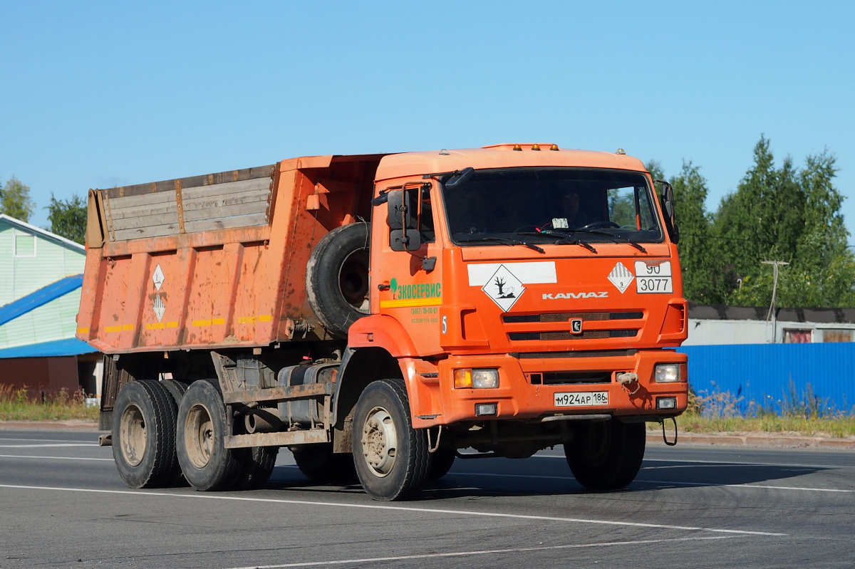 Ханты-Мансийский автоном.округ, № М 924 АР 186 — КамАЗ-65111-46