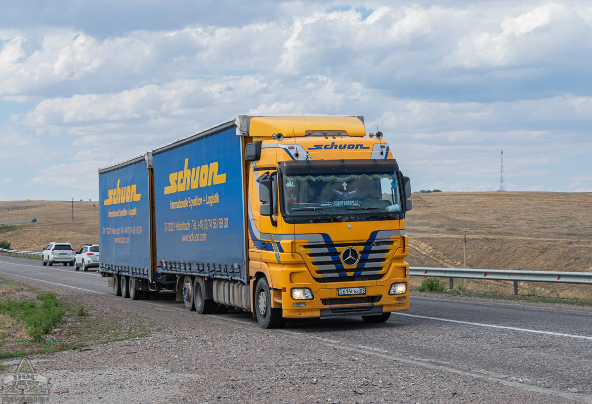 Алматинская область, № 614 LAZ 05 — Mercedes-Benz Actros ('2003) 2544