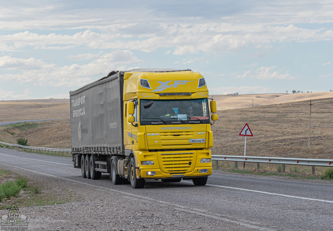 Жетысуская область, № 802 ABB 19 — DAF XF105 FT