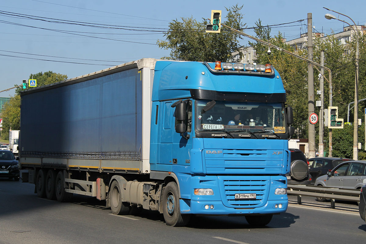 Московская область, № В 319 РК 190 — DAF XF105 FT