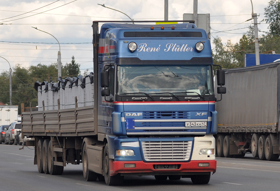 Ленинградская область, № У 343 КН 47 — DAF XF95 FT