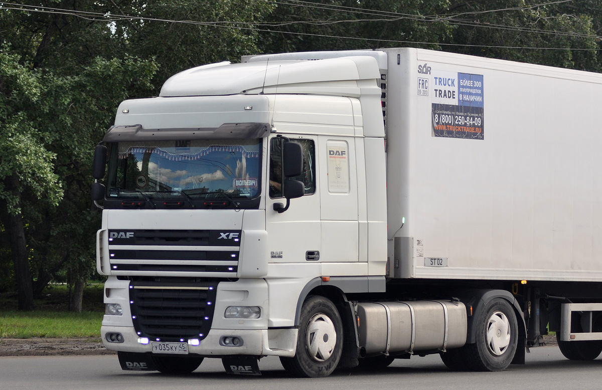 Курганская область, № У 035 КУ 45 — DAF XF105 FT