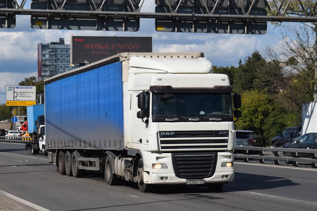 Москва, № Р 349 КР 777 — DAF XF105 FT