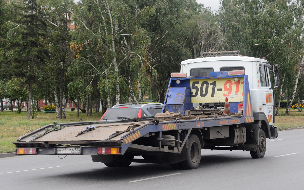 Омская область, № М 911 РР 55 — МАЗ-437041 "Зубрёнок"