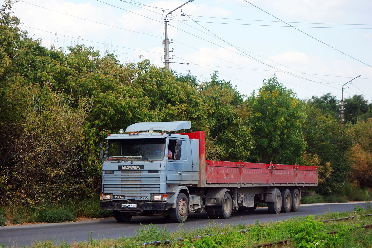 Саратовская область, № В 802 АТ 164 — Scania (II) R113M