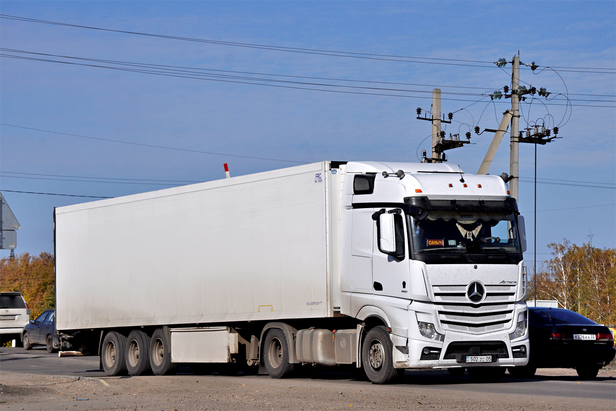 Алматинская область, № 502 ZC 05 — Mercedes-Benz Actros ('2018) 1851