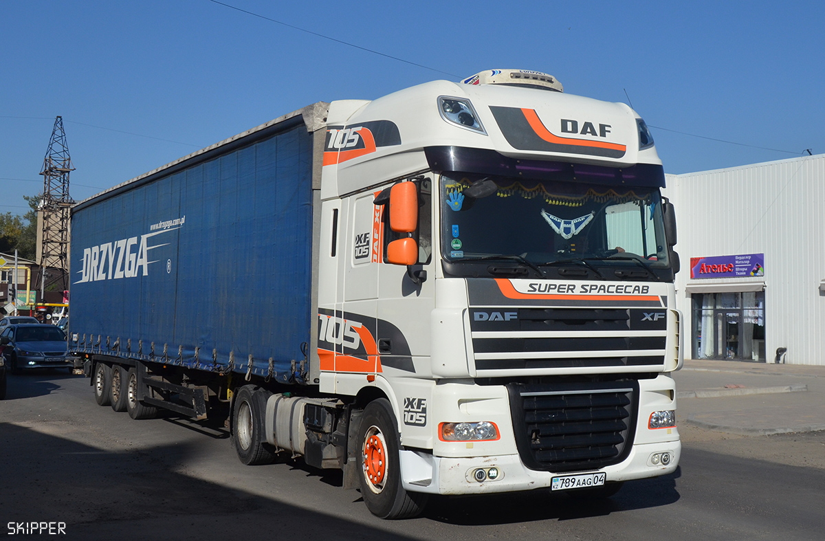 Актюбинская область, № 789 AAG 04 — DAF XF105 FT