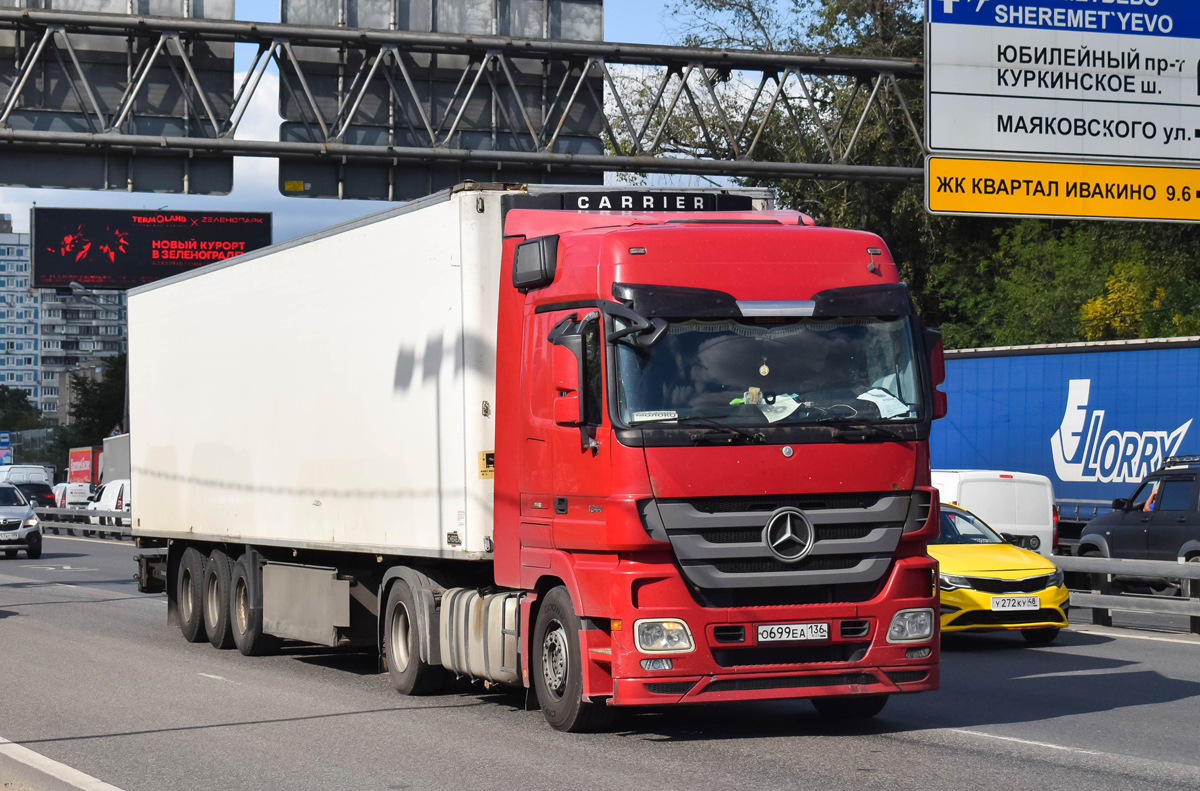 Воронежская область, № О 699 ЕА 136 — Mercedes-Benz Actros ('2009) 1844